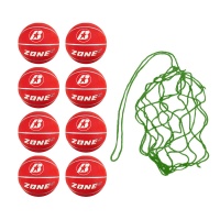 Net of 8 Baden Zone Basketballs Size 5 (Red)